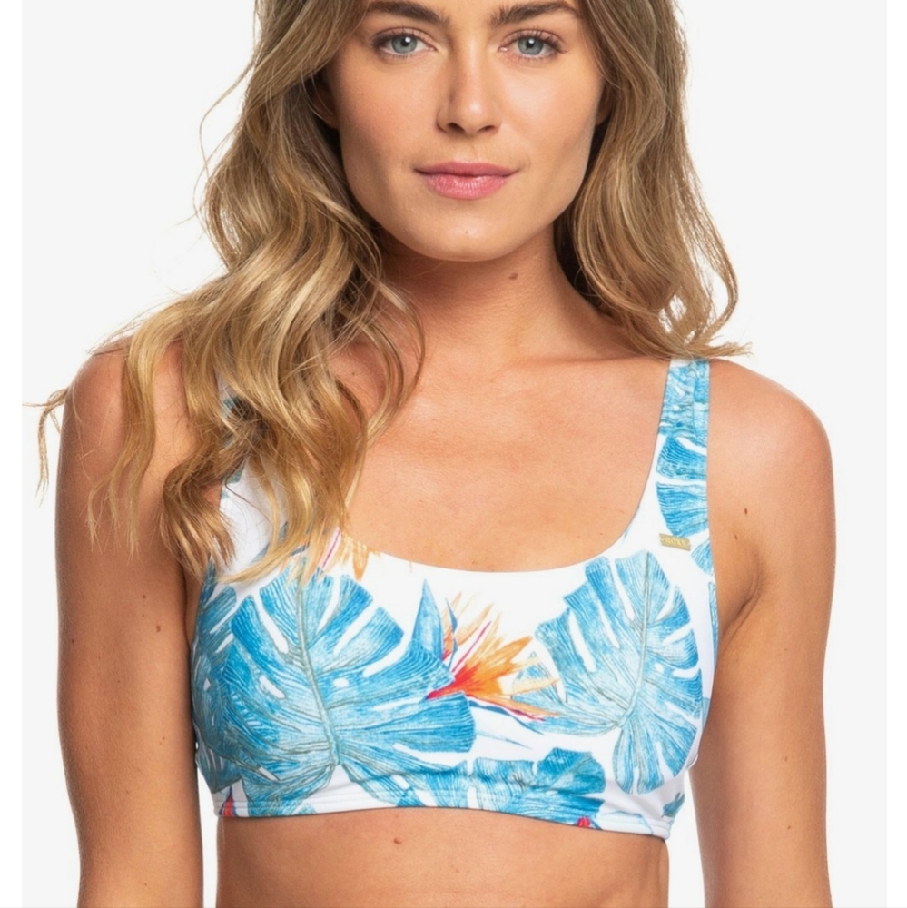 Roxy Bralette Floral Bikini Swimsuit Top